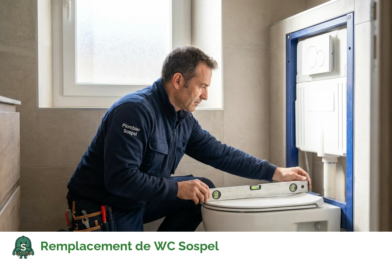 Remplacement de WC à Sospel